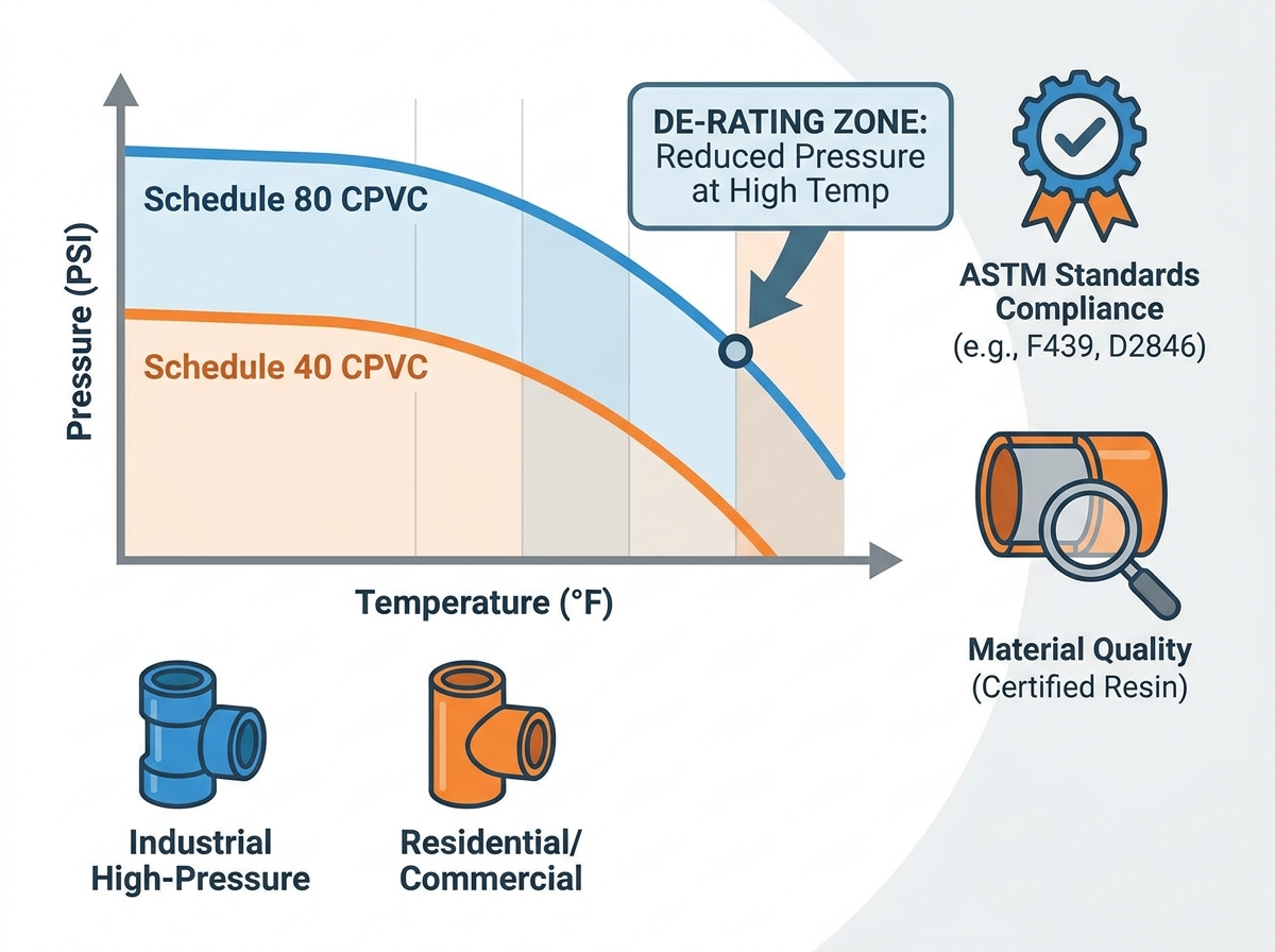 CPVC pipe fitting